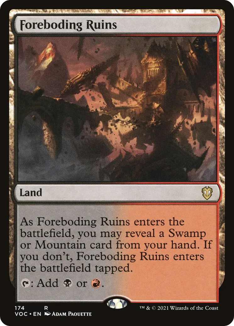 Ruines angoissantes — Crimson Vow Commander — Magic: The Gathering