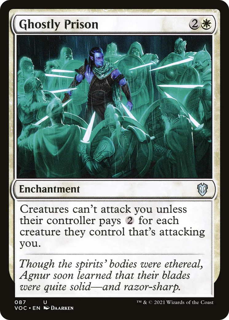 Ghostly Prison — Crimson Vow Commander — Magic: The Gathering