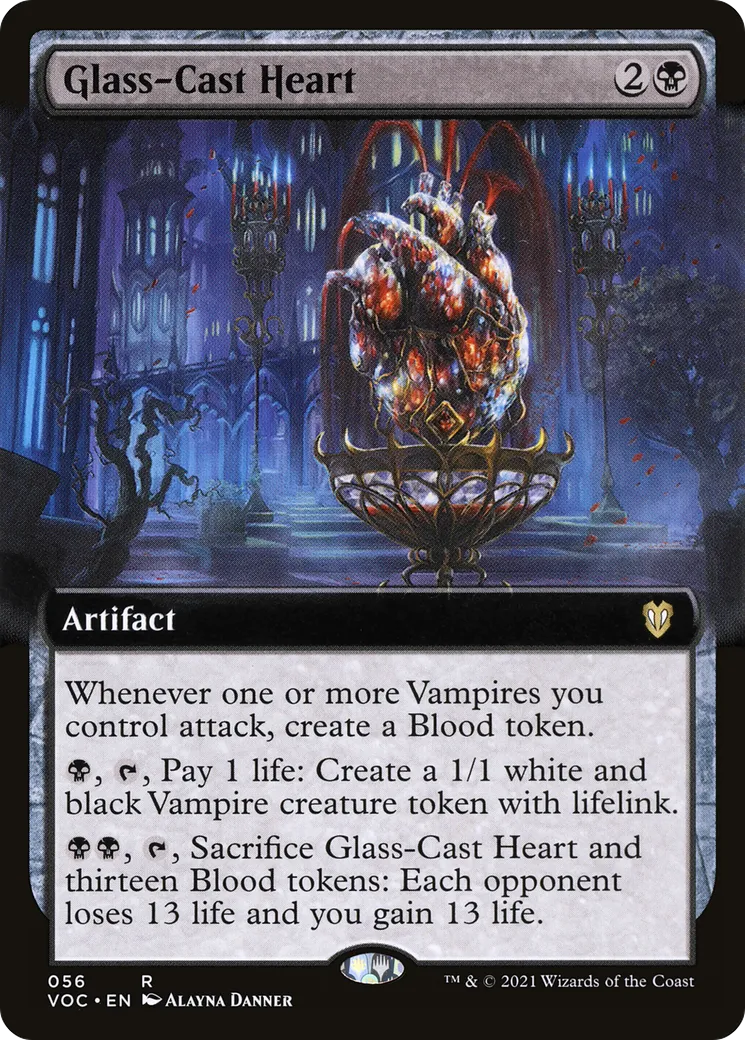 Glass-Cast Heart — Crimson Vow Commander — Magic: The Gathering