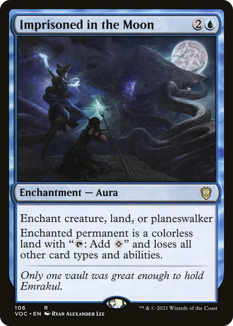 Imprisoned in the Moon — Crimson Vow Commander — Magic: The Gathering