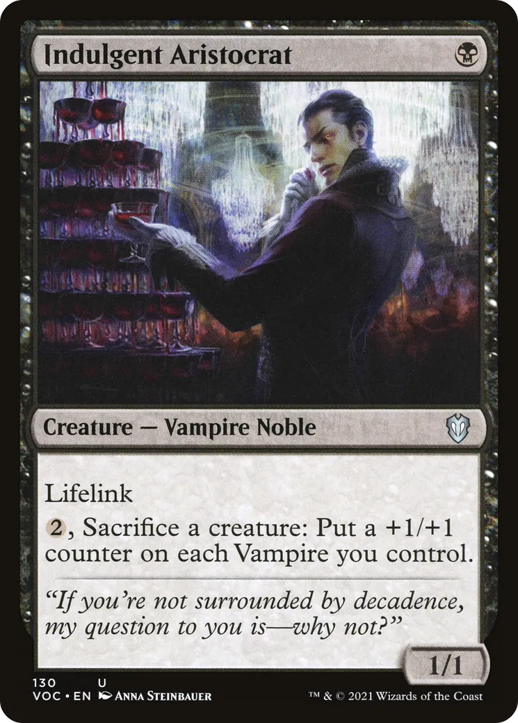 Indulgent Aristocrat — Crimson Vow Commander — Magic: The Gathering