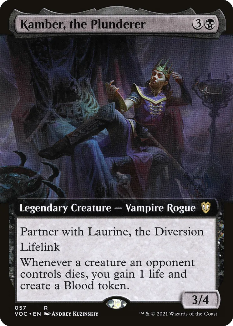 Kamber, the Plunderer — Crimson Vow Commander — Magic: The Gathering