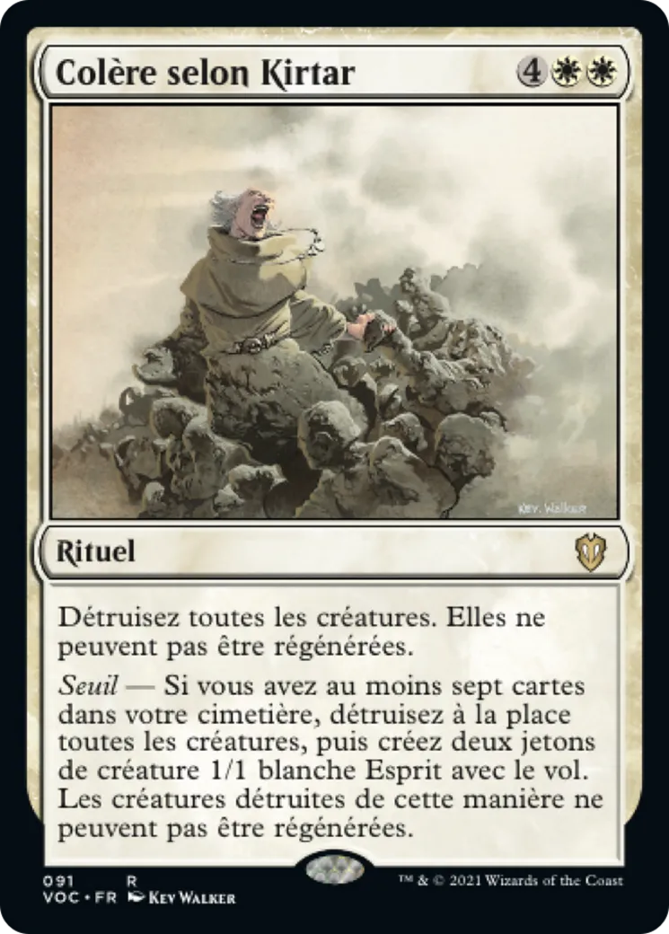 Colère selon Kirtar — Crimson Vow Commander — Magic: The Gathering
