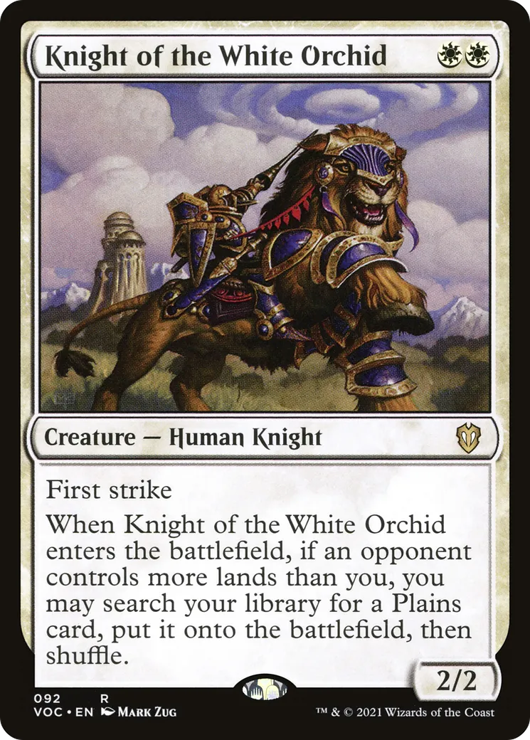Knight of the White Orchid — Crimson Vow Commander — Magic: The Gathering