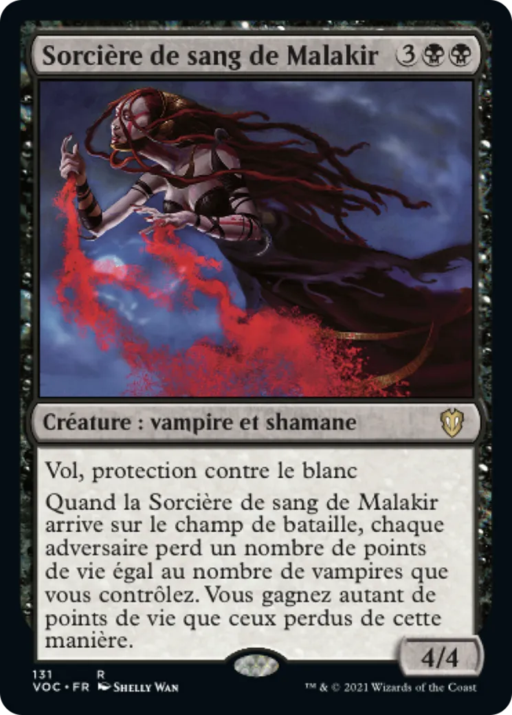 Sorcière de sang de Malakir — Crimson Vow Commander — Magic: The Gathering