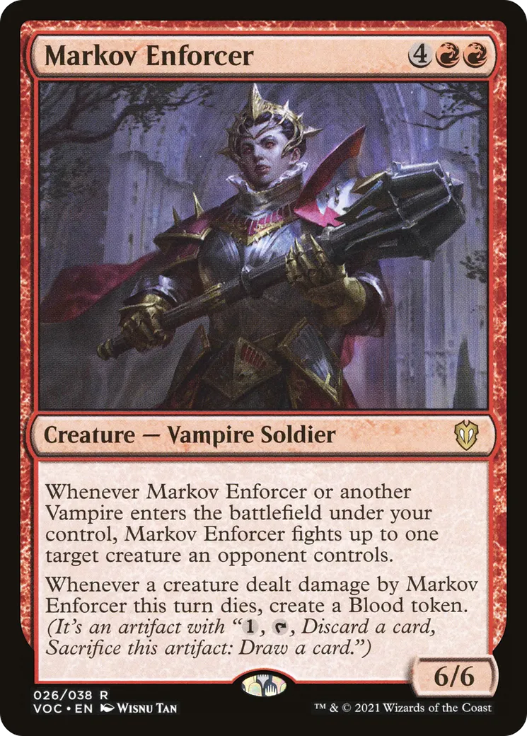Markov Enforcer — Crimson Vow Commander — Magic: The Gathering