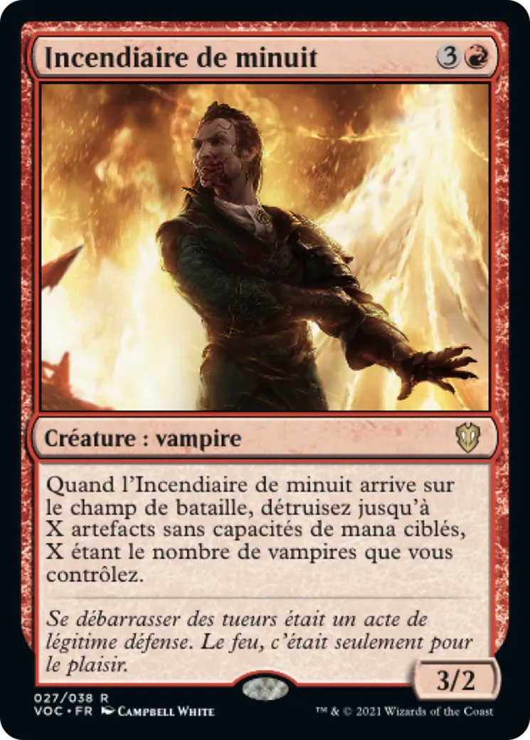 Incendiaire de minuit — Crimson Vow Commander — Magic: The Gathering