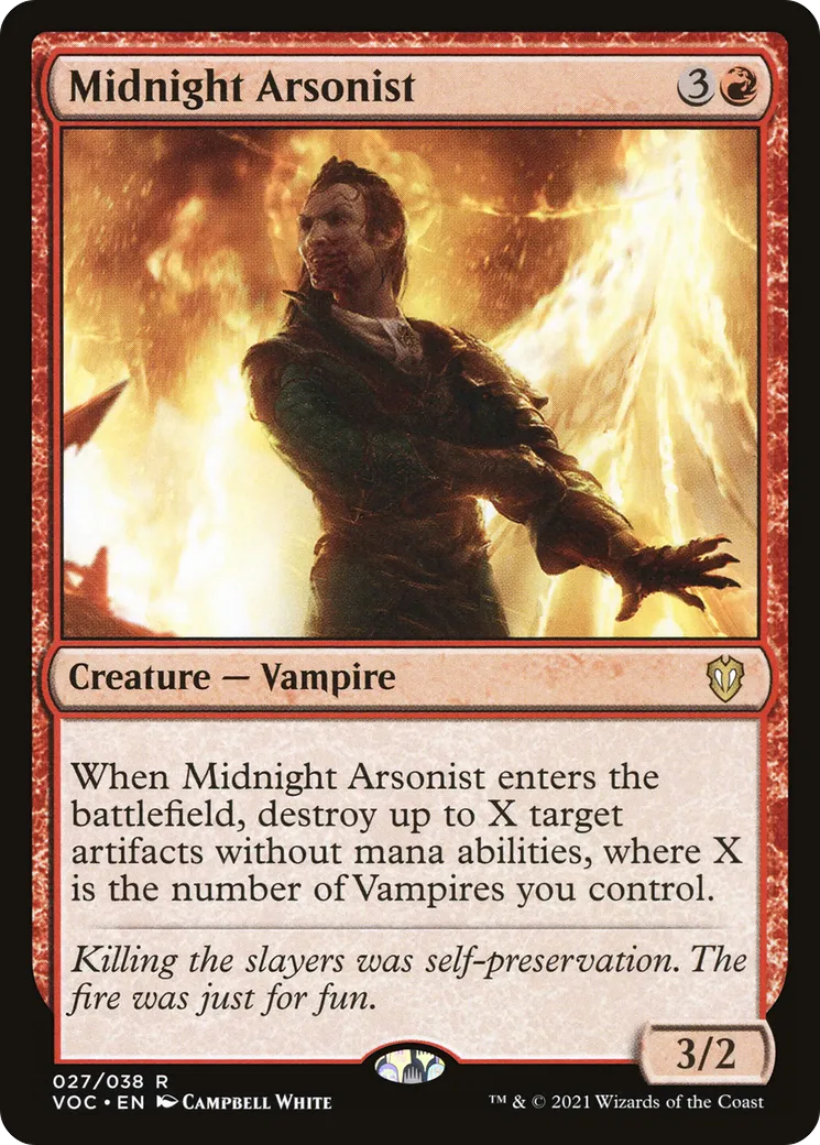 Incendiaire de minuit — Crimson Vow Commander — Magic: The Gathering
