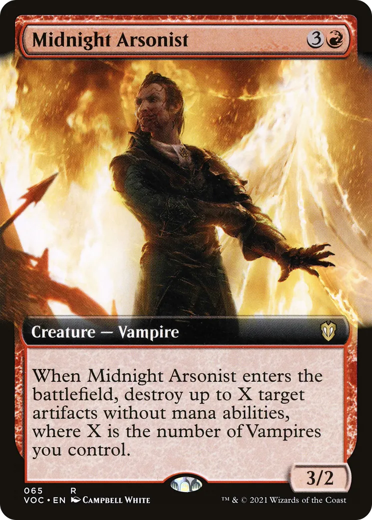 Midnight Arsonist — Crimson Vow Commander — Magic: The Gathering