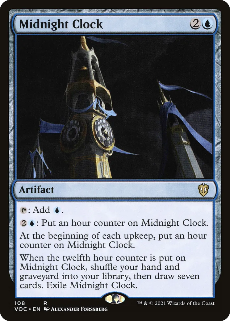 Midnight Clock — Crimson Vow Commander — Magic: The Gathering
