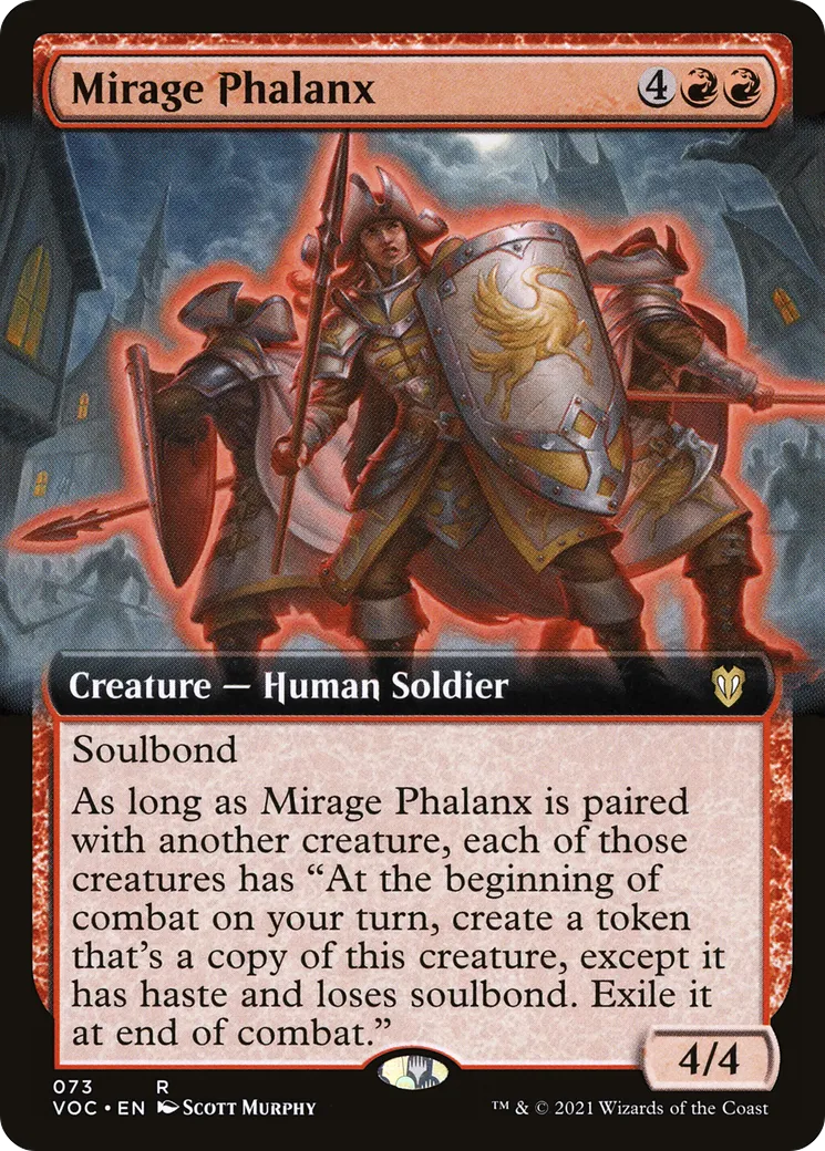 Mirage Phalanx from Crimson Vow Commander - Magic: The Gathering