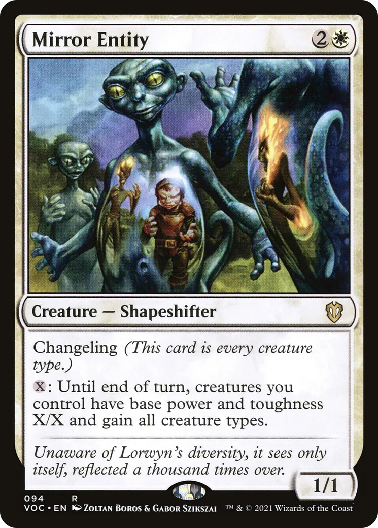 Mirror Entity — Crimson Vow Commander — Magic: The Gathering