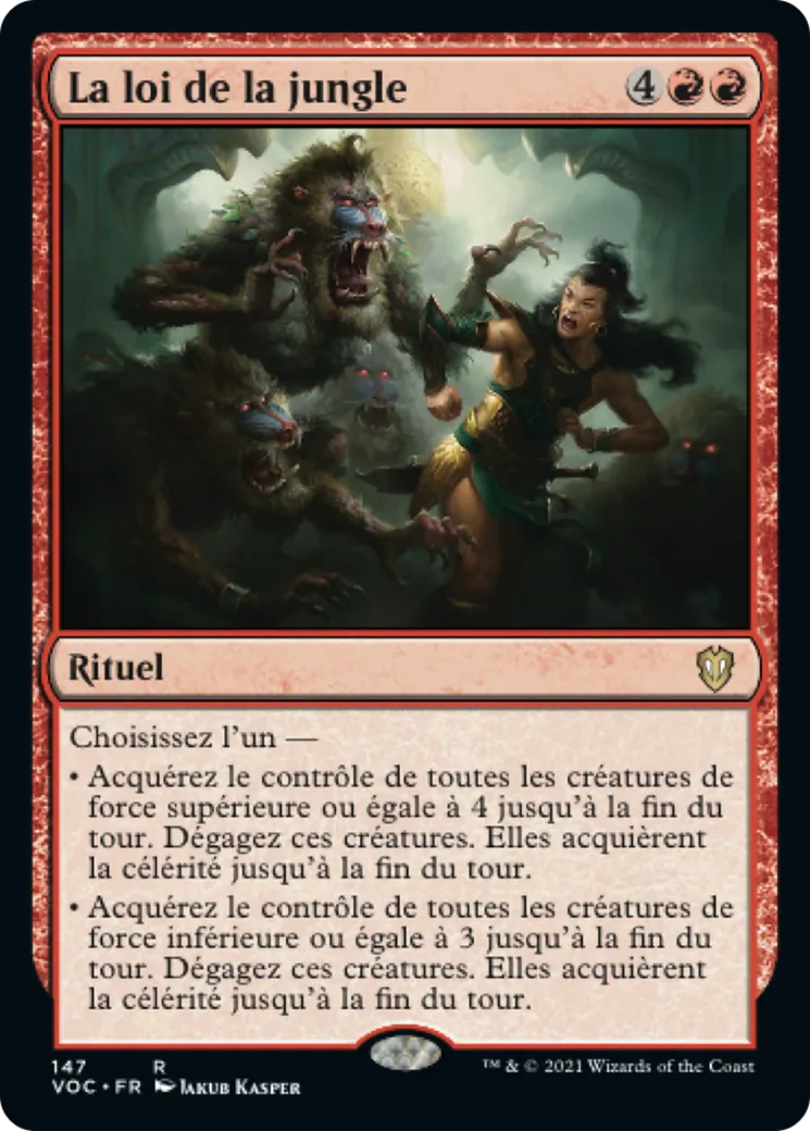 La loi de la jungle — Crimson Vow Commander — Magic: The Gathering