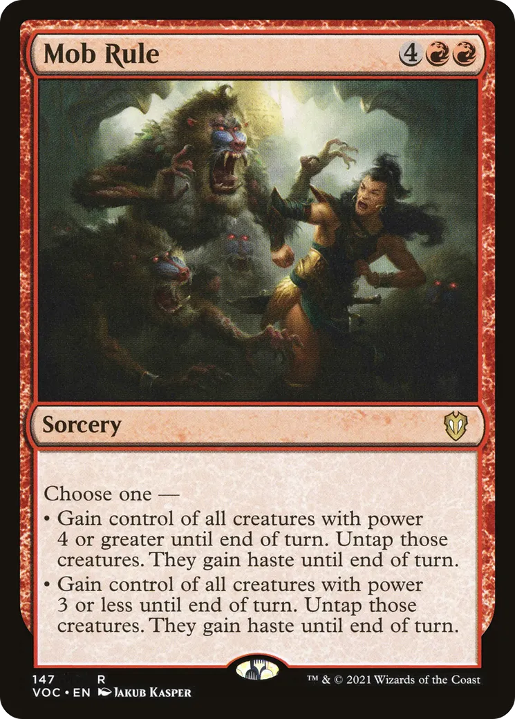 Mob Rule — Crimson Vow Commander — Magic: The Gathering