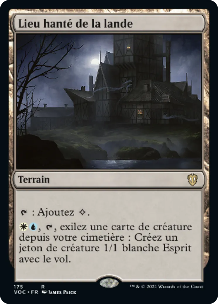 Lieu hanté de la lande — Crimson Vow Commander — Magic: The Gathering