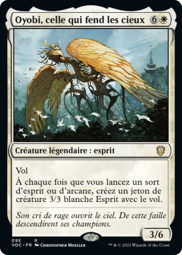 Oyobi, celle qui fend les cieux from Crimson Vow Commander - Magic: The Gathering