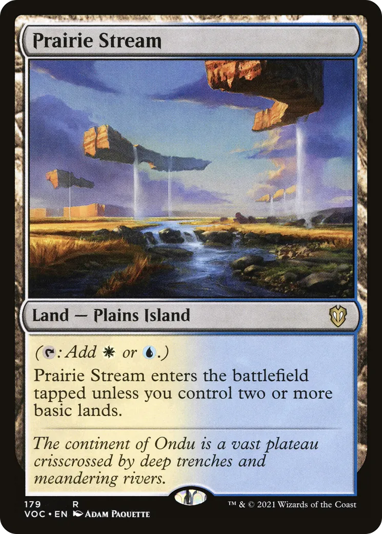 Prairie Stream — Crimson Vow Commander — Magic: The Gathering