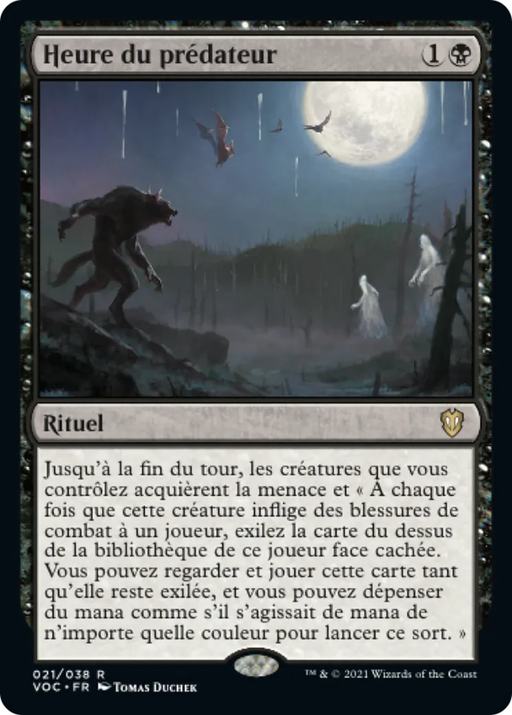 Heure du prédateur — Crimson Vow Commander — Magic: The Gathering