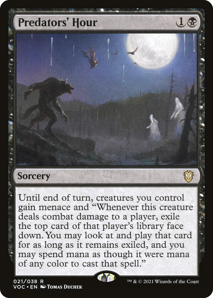 Predators' Hour — Crimson Vow Commander — Magic: The Gathering