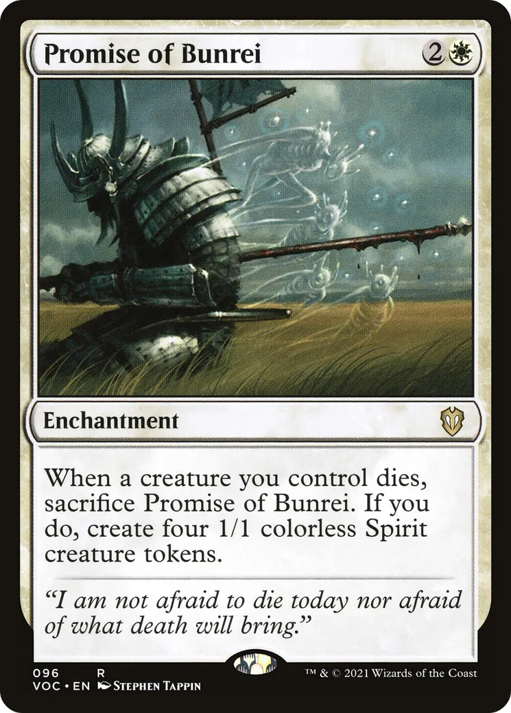 Promesse du bunrei — Crimson Vow Commander — Magic: The Gathering
