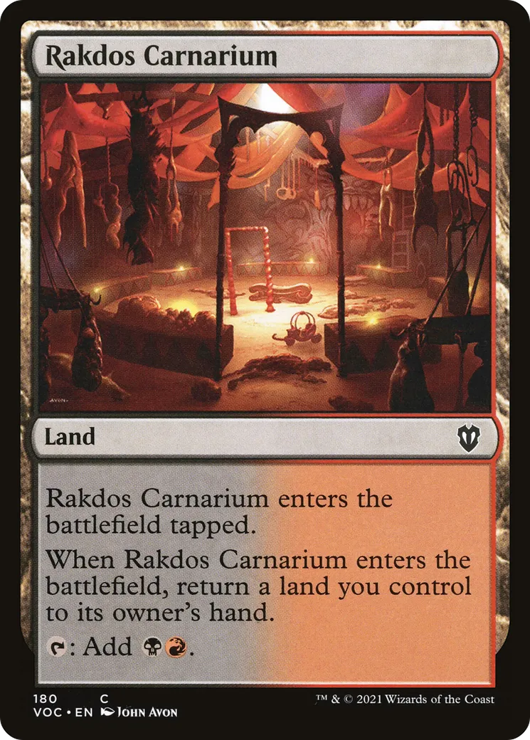 Rakdos Carnarium from Crimson Vow Commander - Magic: The Gathering