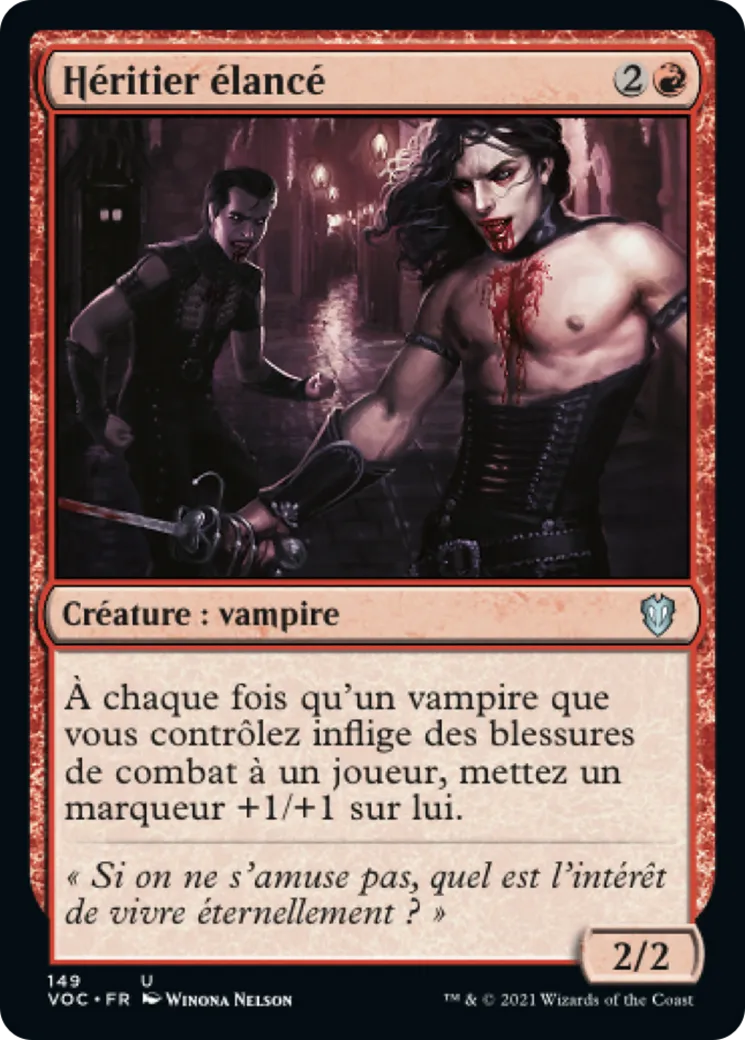 Héritier élancé — Crimson Vow Commander — Magic: The Gathering