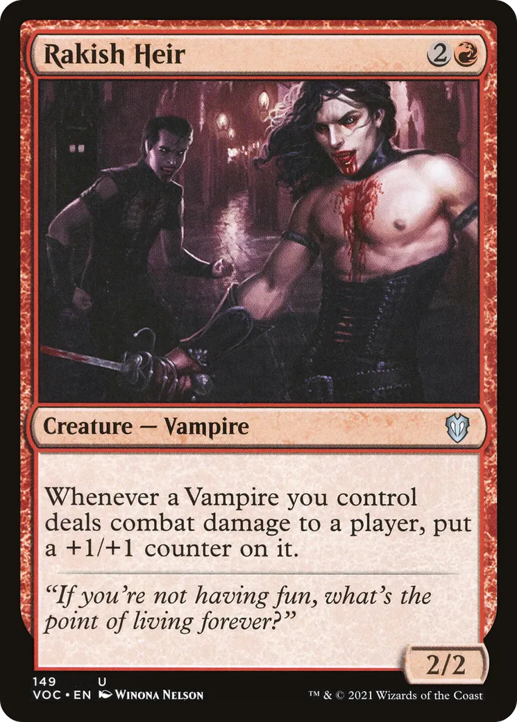 Rakish Heir — Crimson Vow Commander — Magic: The Gathering