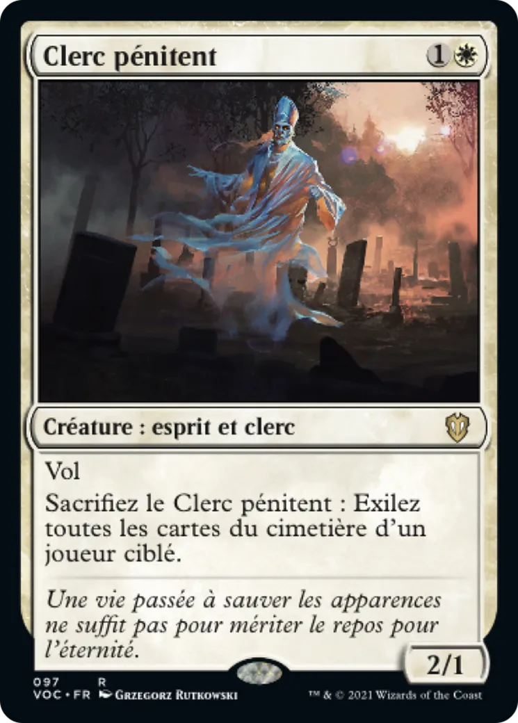 Clerc pénitent — Crimson Vow Commander — Magic: The Gathering