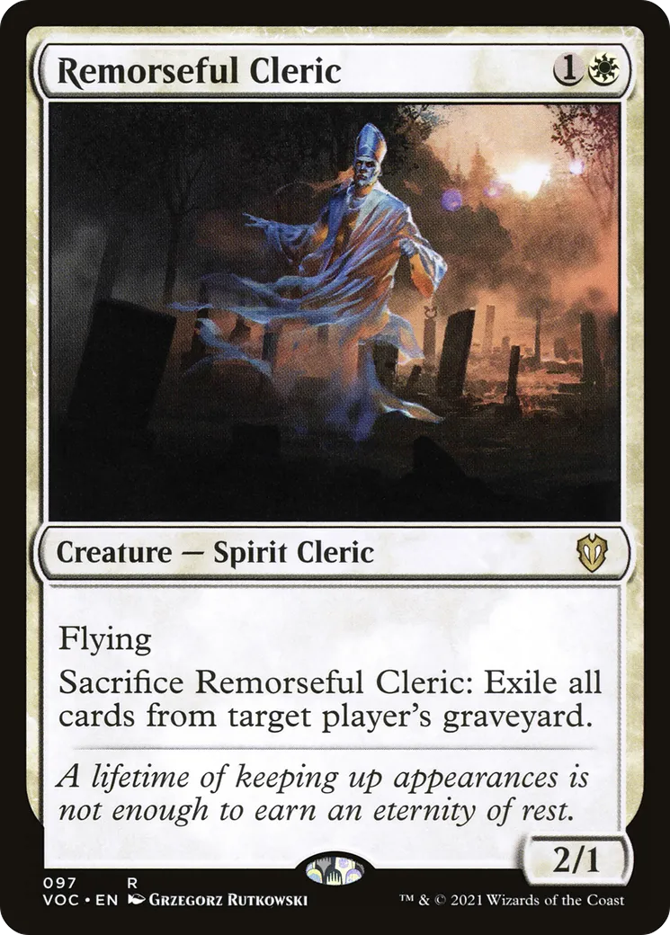 Remorseful Cleric — Crimson Vow Commander — Magic: The Gathering