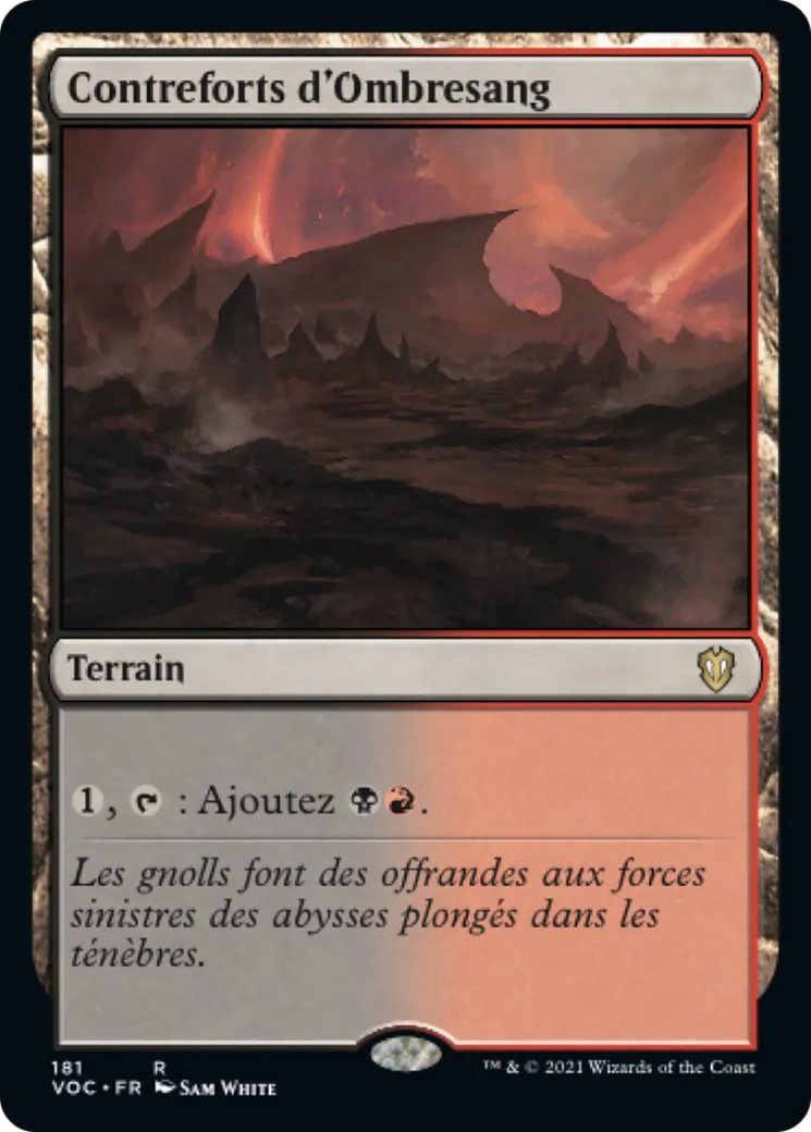 Contreforts d'Ombresang — Crimson Vow Commander — Magic: The Gathering