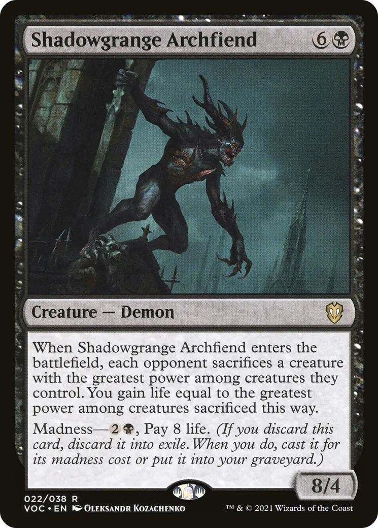 Shadowgrange Archfiend — Crimson Vow Commander — Magic: The Gathering