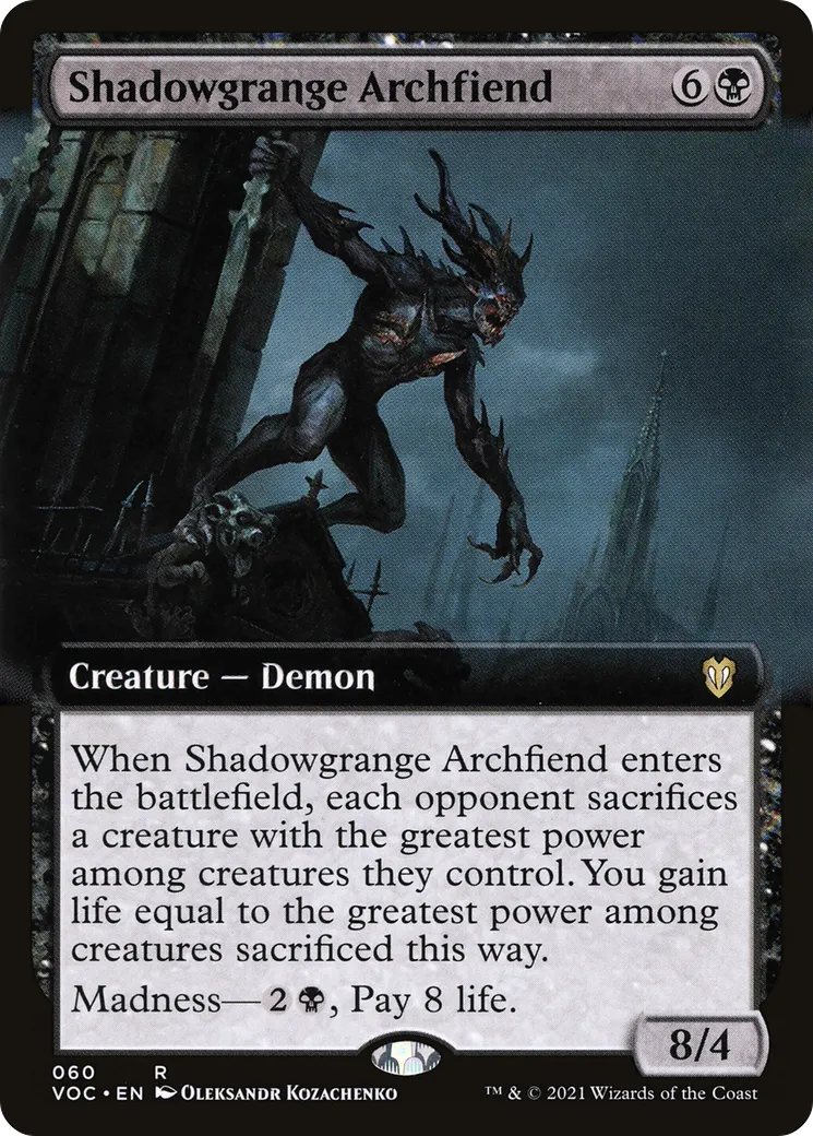 Shadowgrange Archfiend — Crimson Vow Commander — Magic: The Gathering