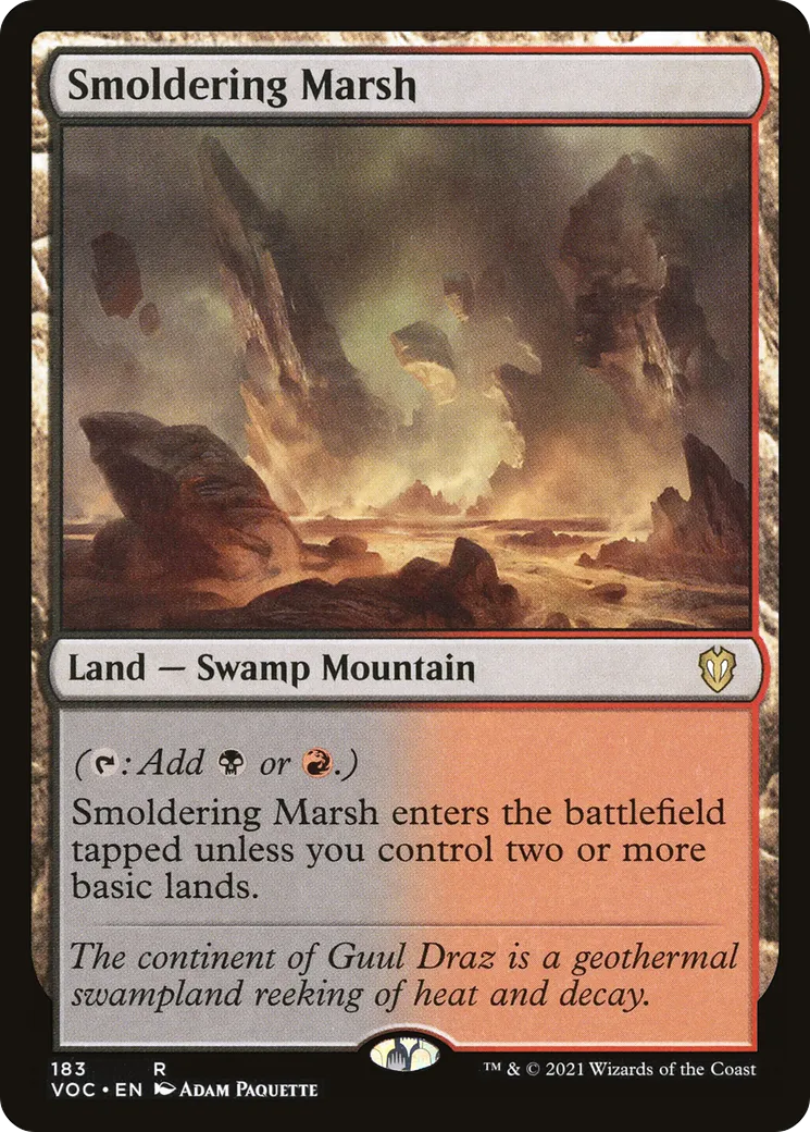 Smoldering Marsh — Crimson Vow Commander — Magic: The Gathering