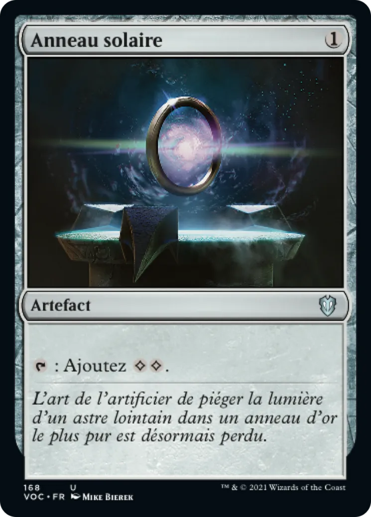 Anneau solaire — Crimson Vow Commander — Magic: The Gathering