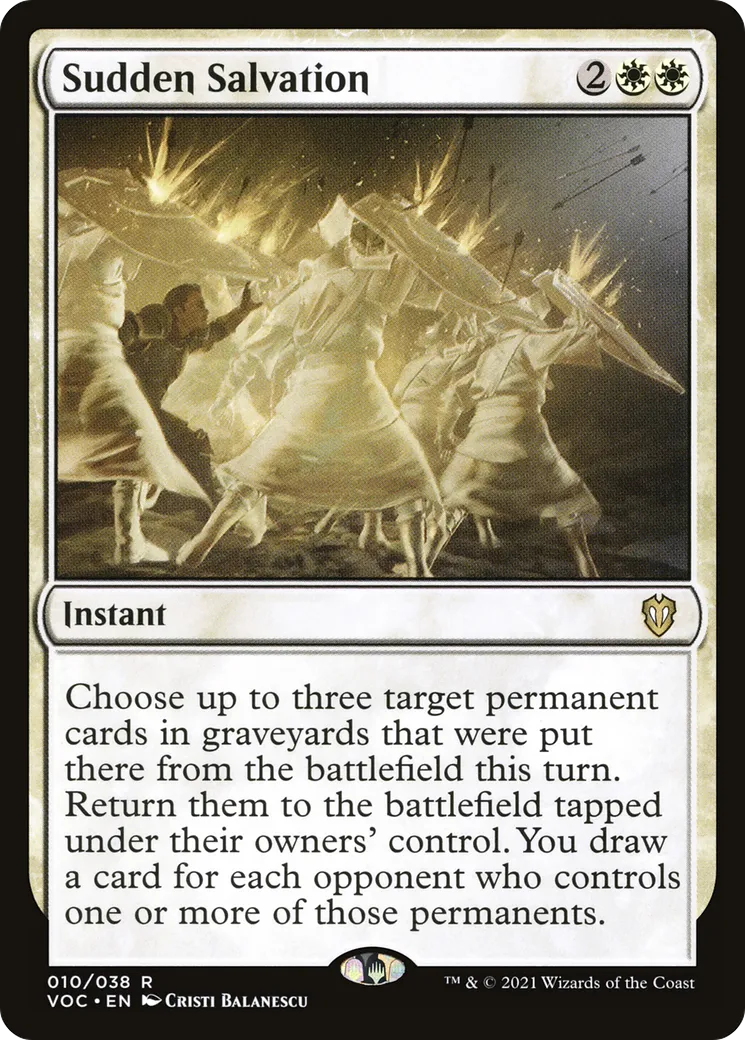 Sudden Salvation — Crimson Vow Commander — Magic: The Gathering