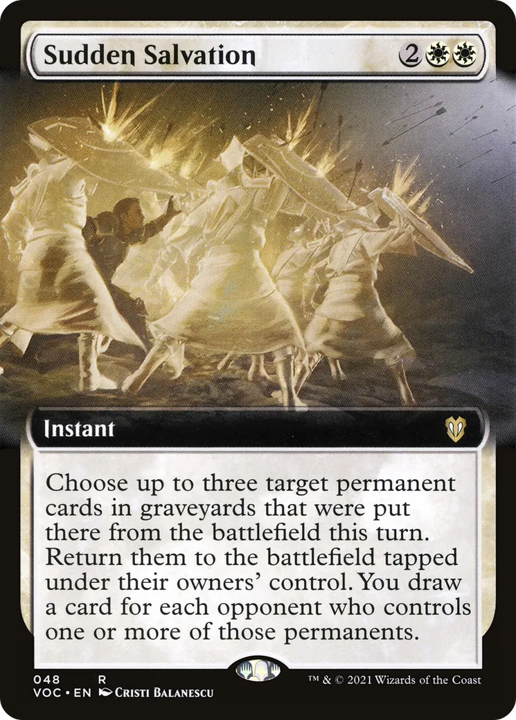 Sudden Salvation — Crimson Vow Commander — Magic: The Gathering