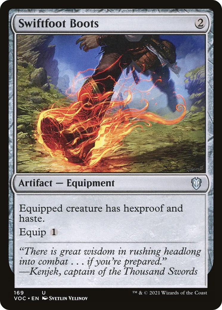 Swiftfoot Boots — Crimson Vow Commander — Magic: The Gathering