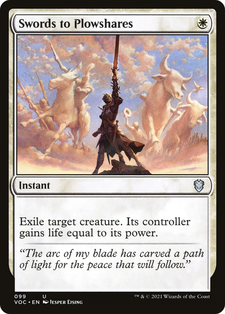 Swords to Plowshares — Crimson Vow Commander — Magic: The Gathering