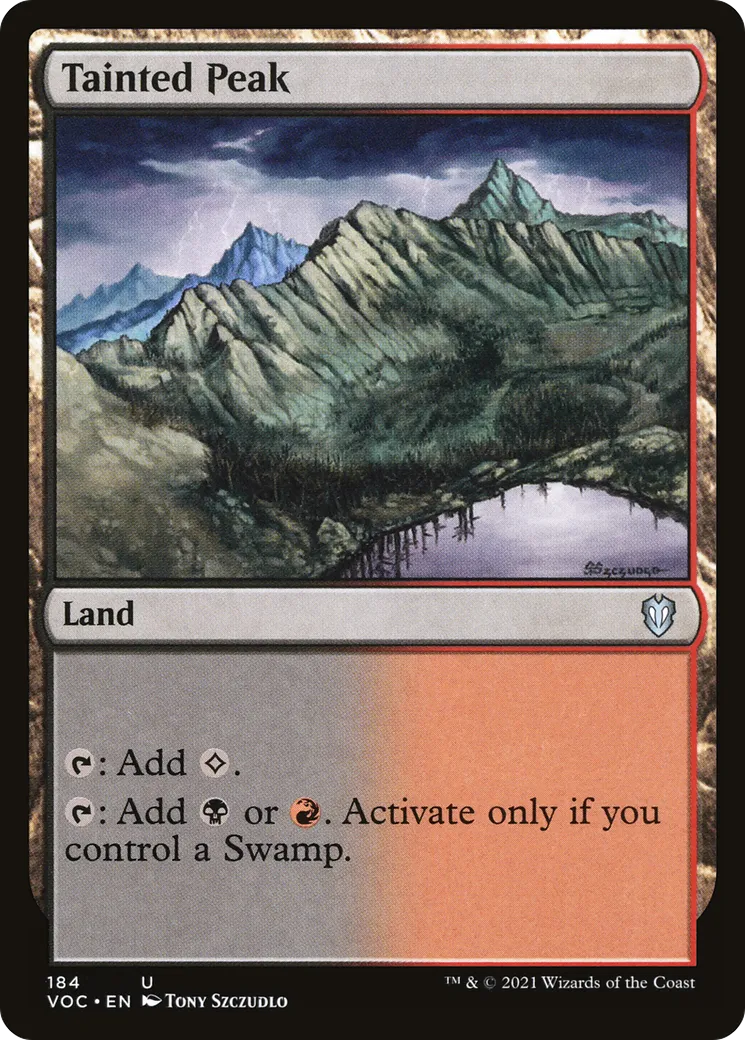Tainted Peak — Crimson Vow Commander — Magic: The Gathering