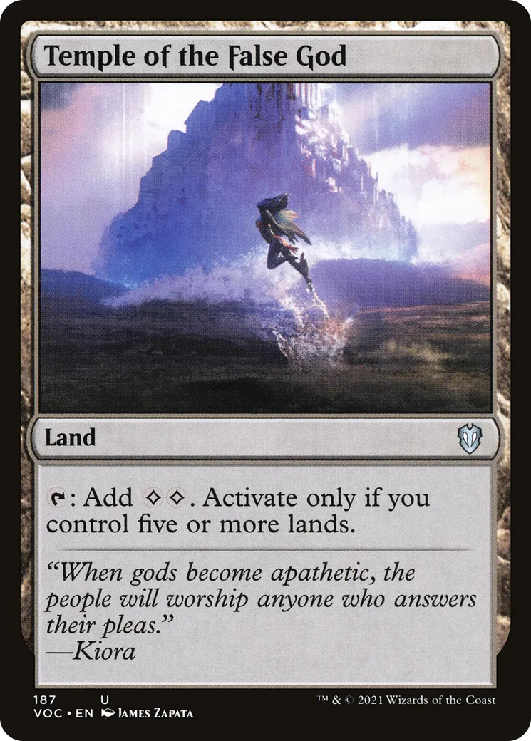 Temple of the False God — Crimson Vow Commander — Magic: The Gathering