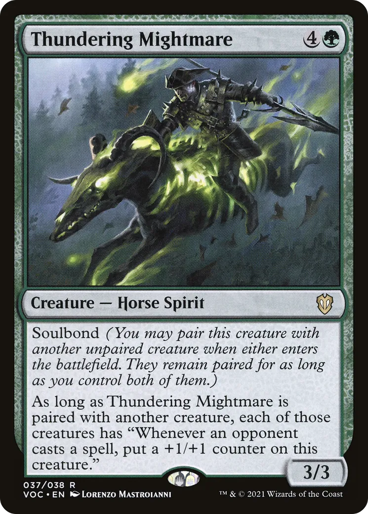 Thundering Mightmare — Crimson Vow Commander — Magic: The Gathering
