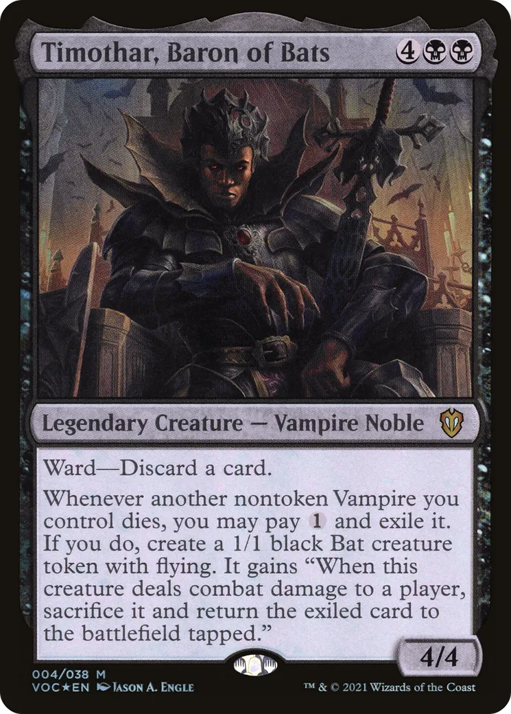 Timothar, baron des chauves-souris — Crimson Vow Commander — Magic: The Gathering