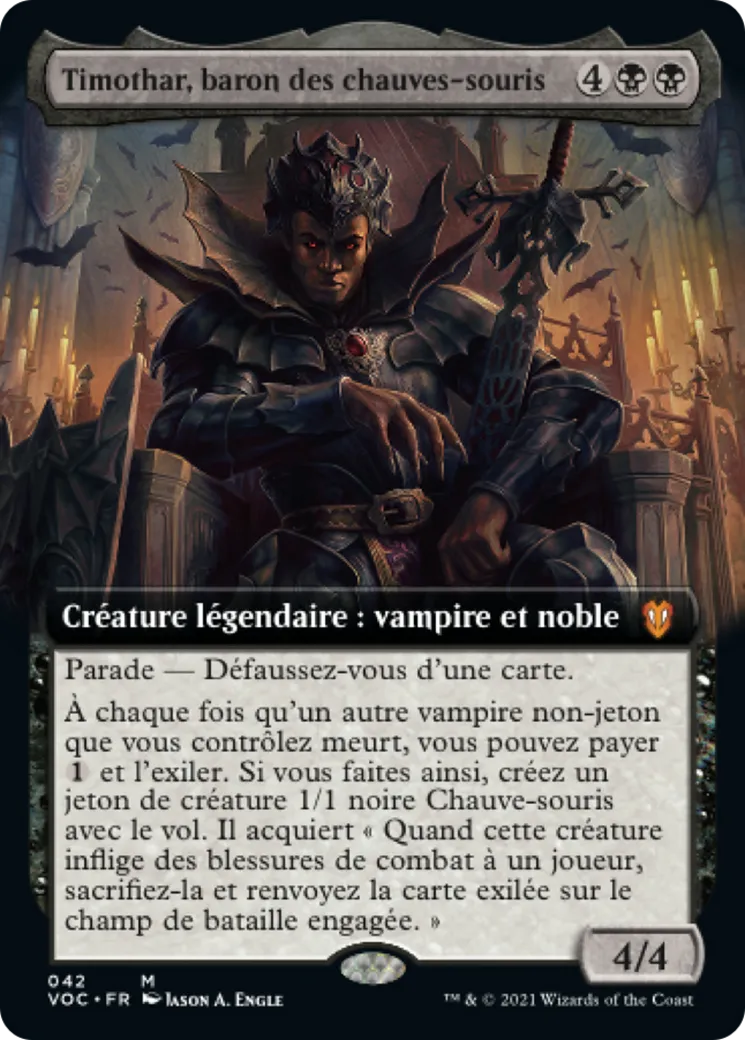 Timothar, baron des chauves-souris — Crimson Vow Commander — Magic: The Gathering
