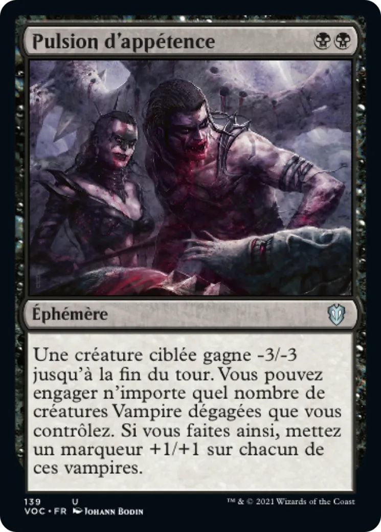 Pulsion d'appétence — Crimson Vow Commander — Magic: The Gathering