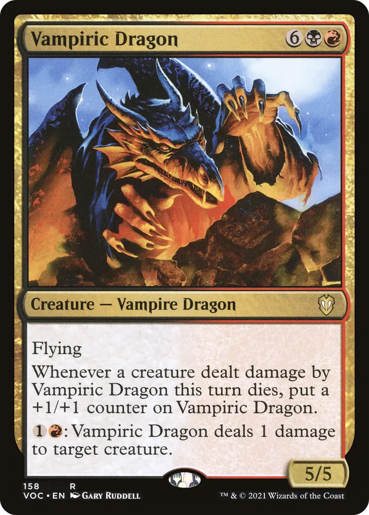 Vampiric Dragon — Crimson Vow Commander — Magic: The Gathering