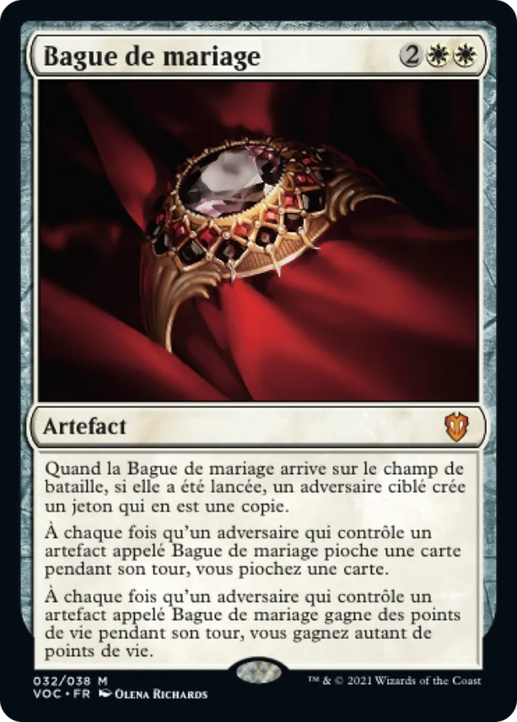 Bague de mariage — Crimson Vow Commander — Magic: The Gathering
