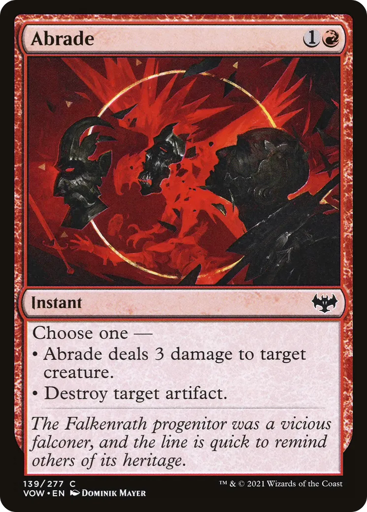 Abrade — Innistrad: Crimson Vow — Magic: The Gathering