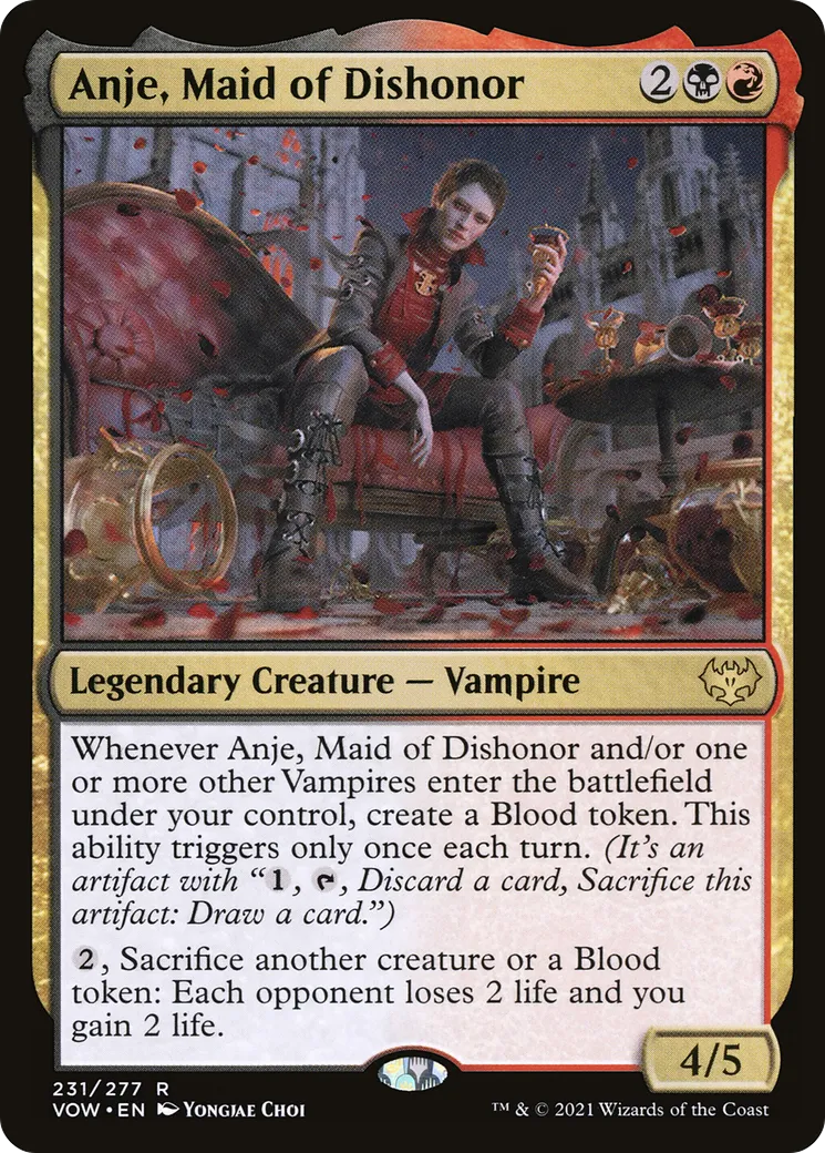 Anje, demoiselle de déshonneur — Innistrad: Crimson Vow — Magic: The Gathering