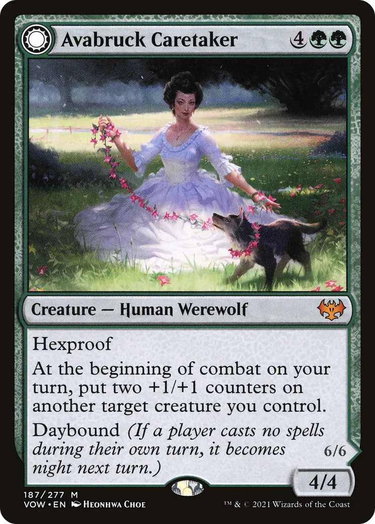 Avabruck Caretaker // Hollowhenge Huntmaster — Innistrad: Crimson Vow — Magic: The Gathering