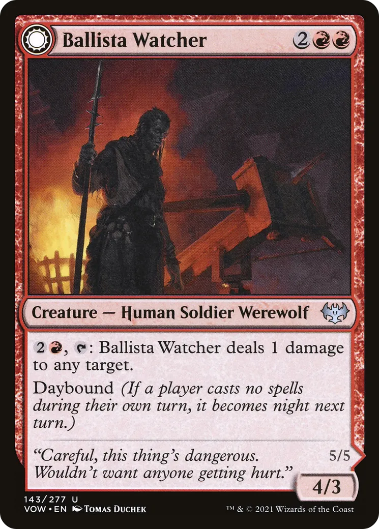Gardien de baliste // Porteur de baliste — Innistrad: Crimson Vow — Magic: The Gathering